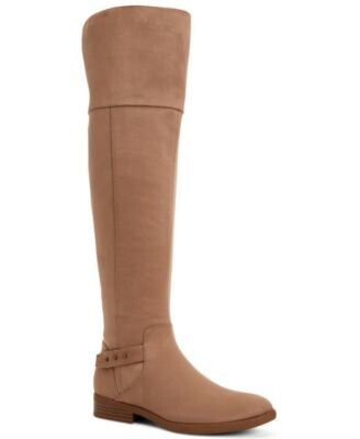 STYLE & COMPANY Womens Beige Slip Resistant Lessah Round Toe Block Heel Zip-Up Boots 8.5 M