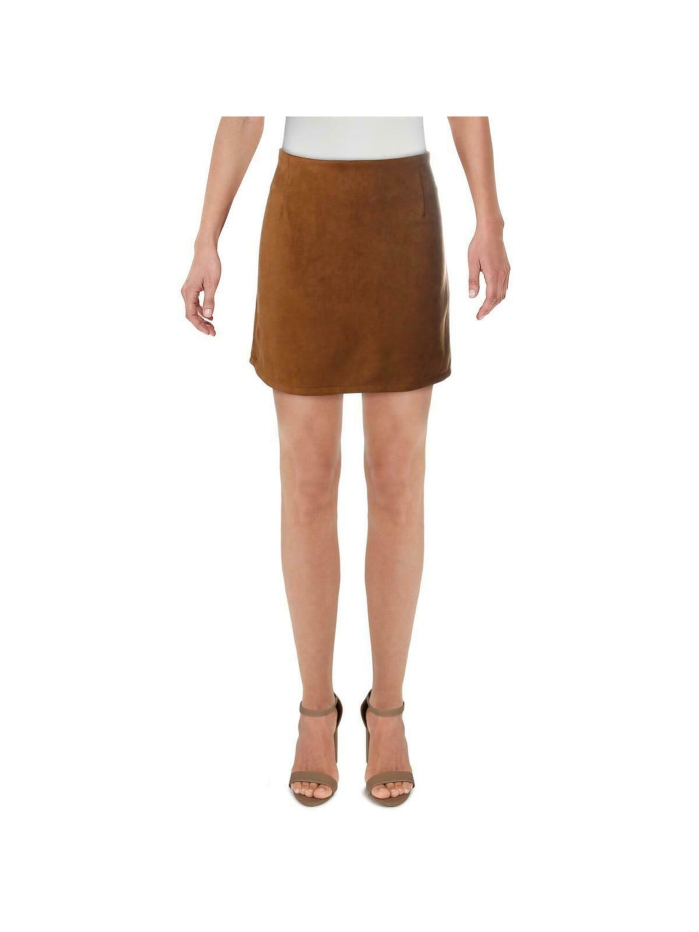 LISA  + LUCY Womens Brown Short A-Line Skirt S