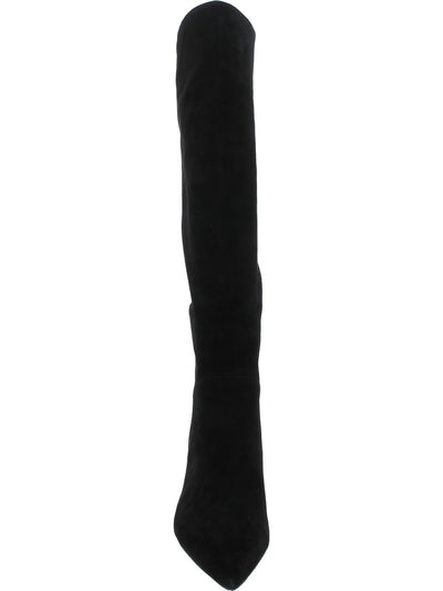 VERONICA BEARD Womens Black Padded Lexington Pointed Toe Stiletto Suede Dress Boots 9.5 M