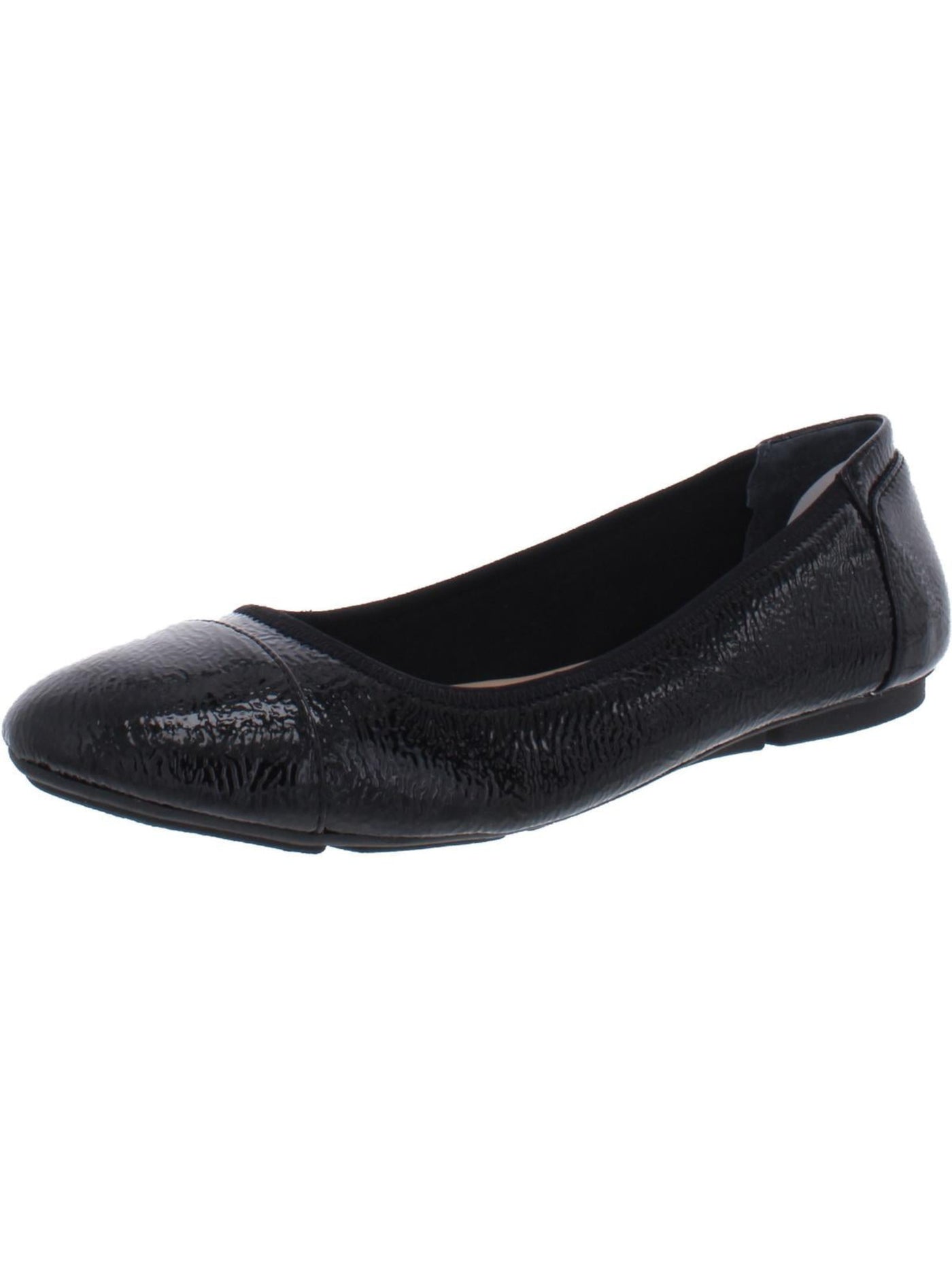 ALFANI Womens Black Padded Breathable Tavii Round Toe Slip On Ballet Flats 6.5 M