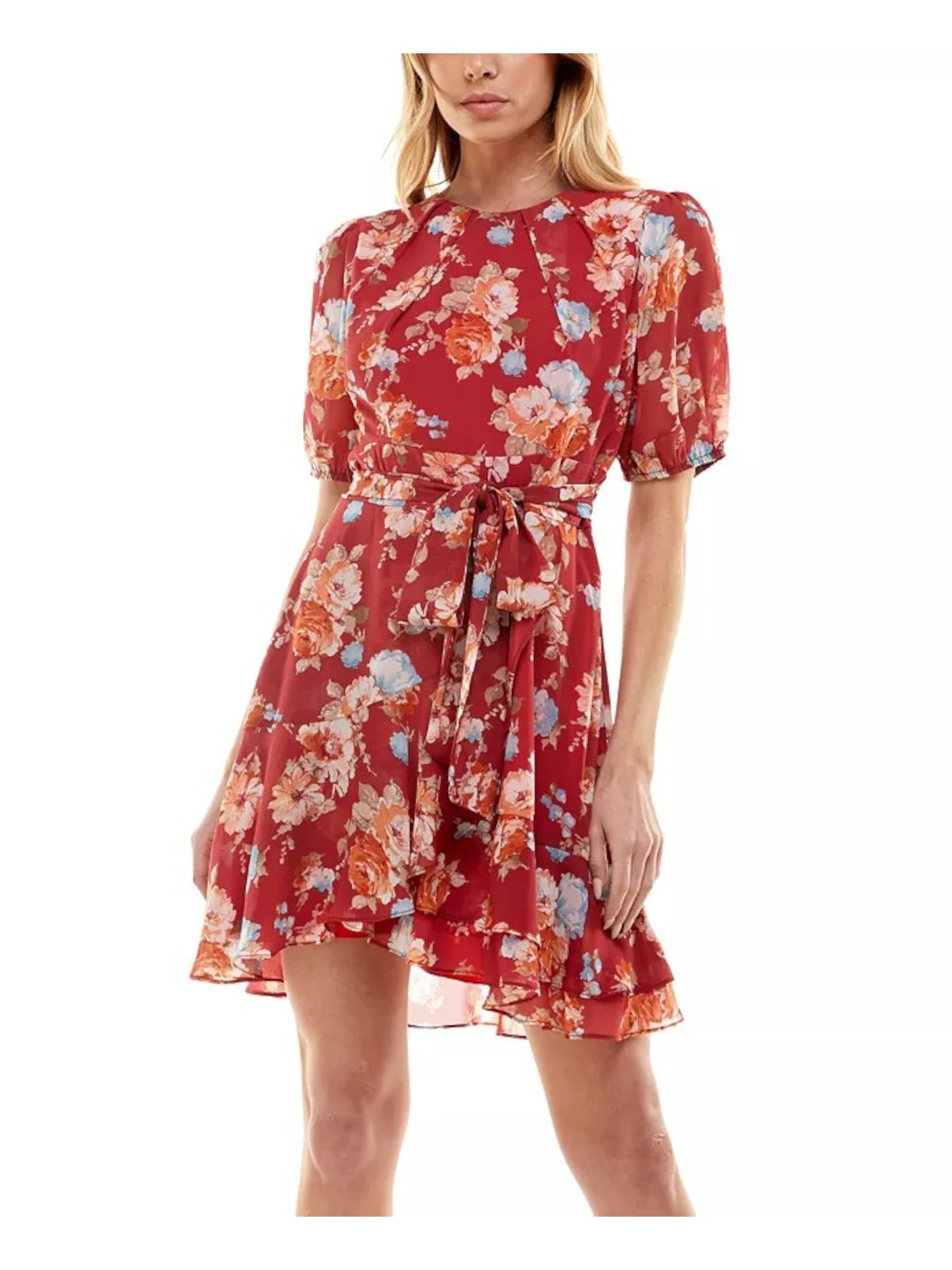 b darlin dresses red B Darlin Juniors' Red-Sequin Foldover Floor-Sweeping Gown