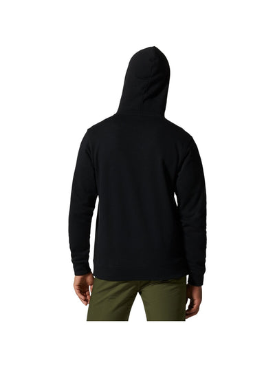 MOUNTAIN HARD WEAR Mens Black Logo Graphic Classic Fit Draw String Hoodie L