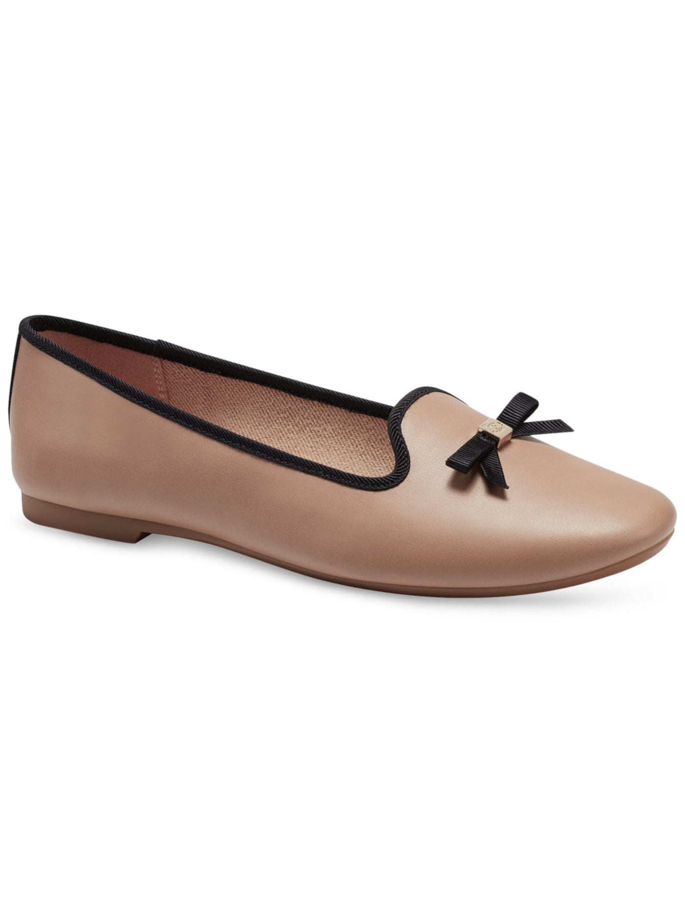 CHARTER CLUB Womens Beige Bow Accent Cushioned Kimii Almond Toe Slip On Loafers Shoes 12 M