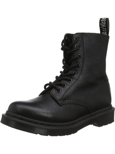 DR MARTENS Mens Black Back Pull-Tab Padded 1460 Pascal Round Toe Block Heel Lace-Up Leather Combat Boots 5
