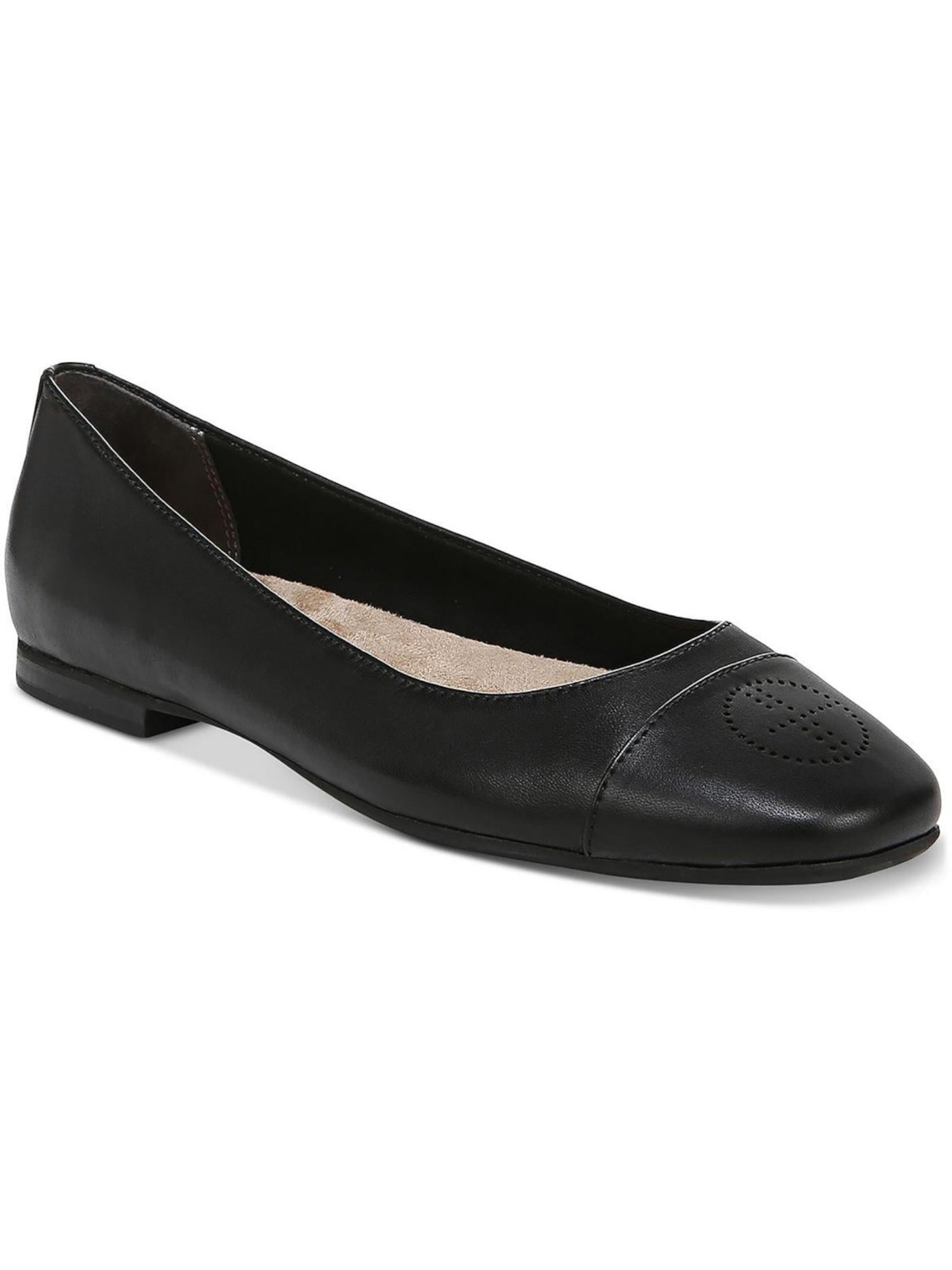 GIANI BERNINI Womens Black Arch Support Cushioned Aerinn Square Toe Slip On Ballet Flats 5.5 M