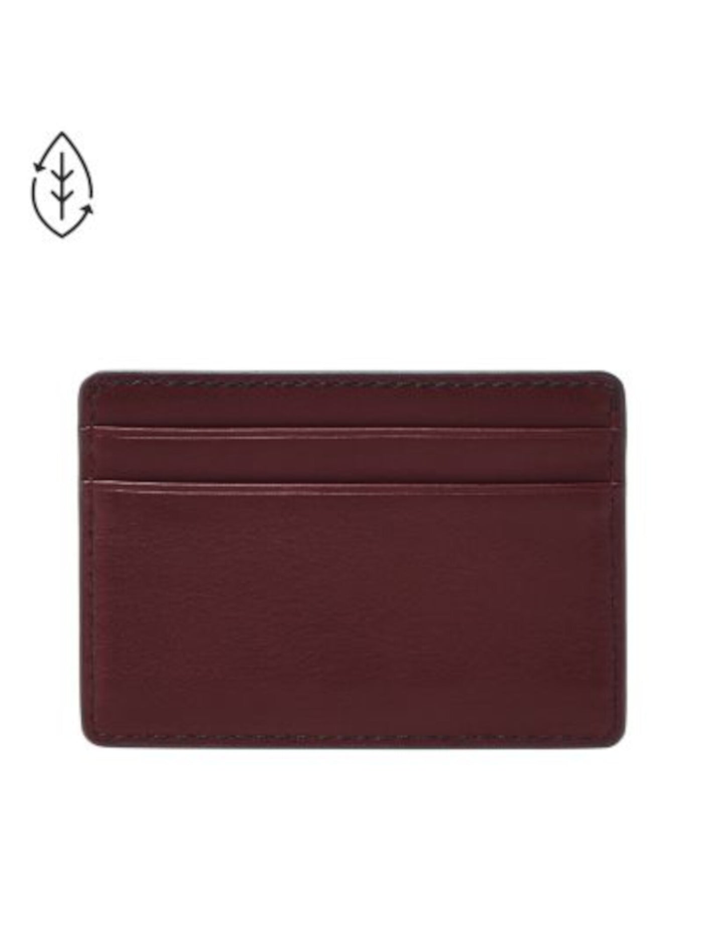 FOSSIL Men's Red Solid Card Holder