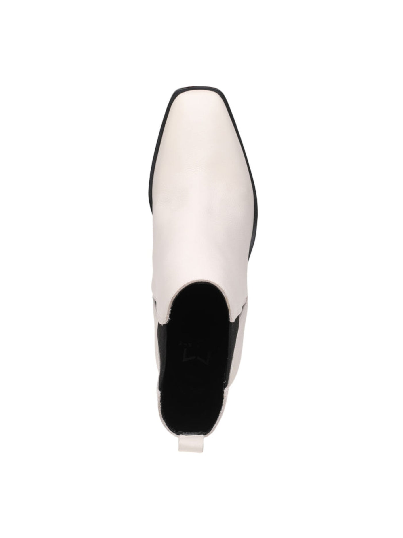 MARC FISHER Womens Ivory Pull Tab Goring Padded Kristie Square Toe Block Heel Leather Heeled Boots 8.5 M