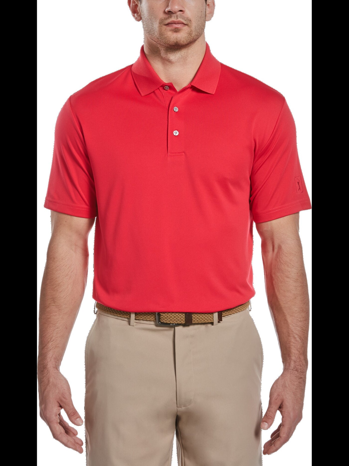 HYBRID APPAREL Mens Coral Athletic Fit Moisture Wicking Polo L