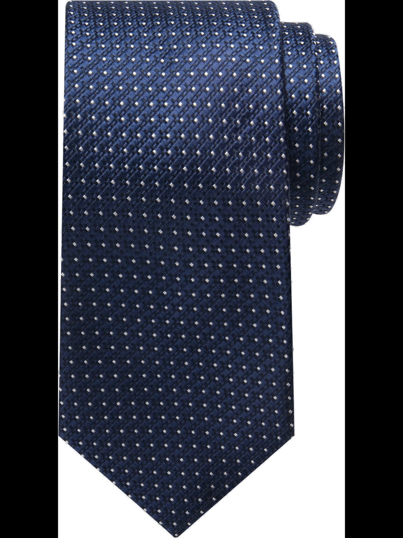 NAUTICA Mens Navy Pin Dot Polyester Classic Neck Tie