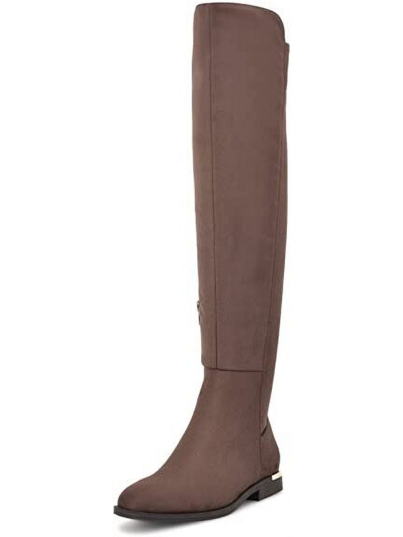 NINE WEST Womens Brown Padded Allair Round Toe Zip-Up Boots Shoes 7 M