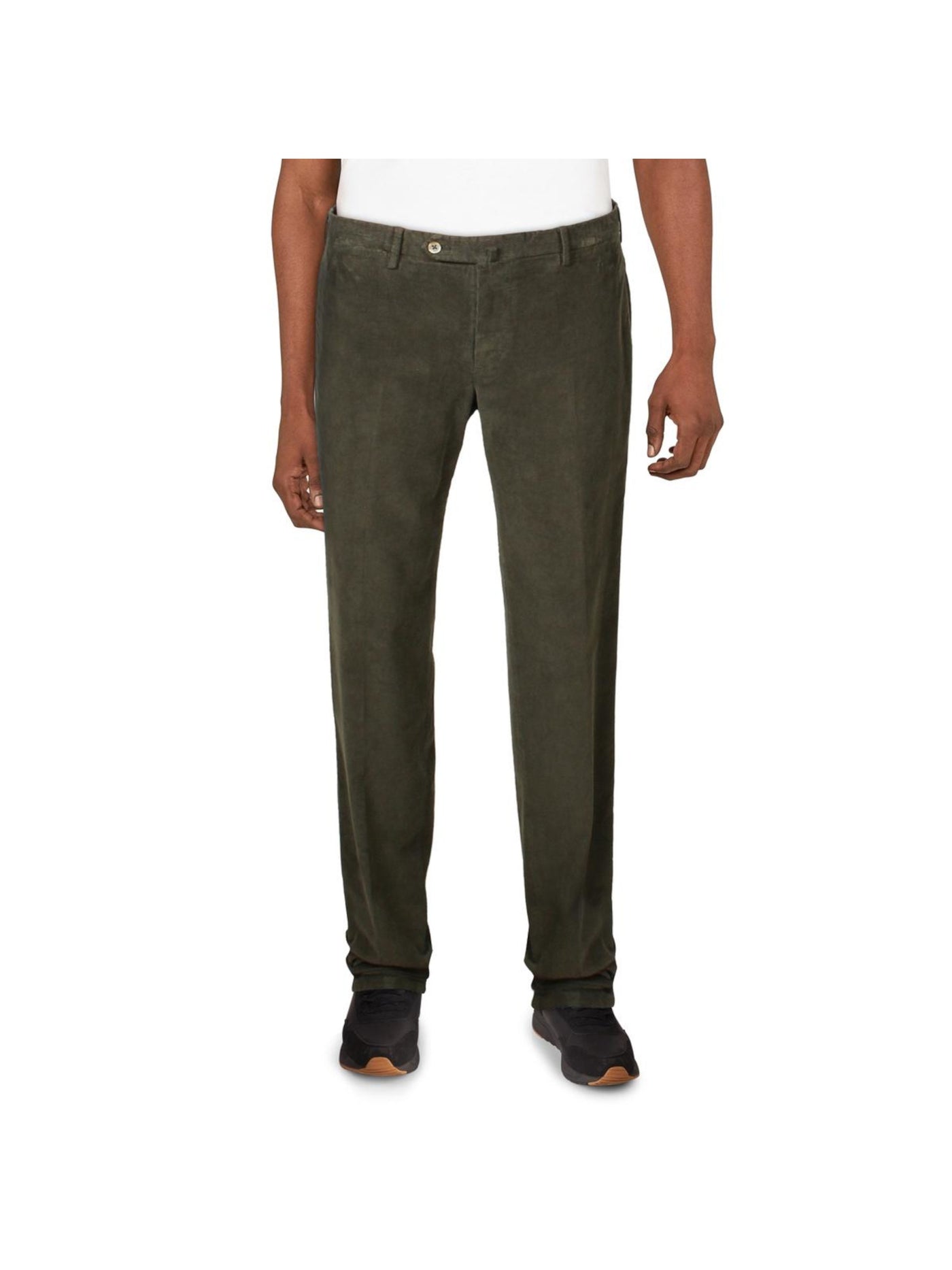 TORIN OPIFICIO Mens Gray Flat Front, Stretch, Regular Fit Pants 50