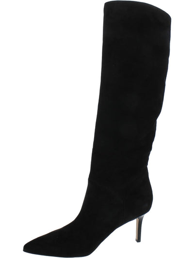 VERONICA BEARD Womens Black Padded Lexington Pointed Toe Stiletto Suede Dress Boots 9.5 M