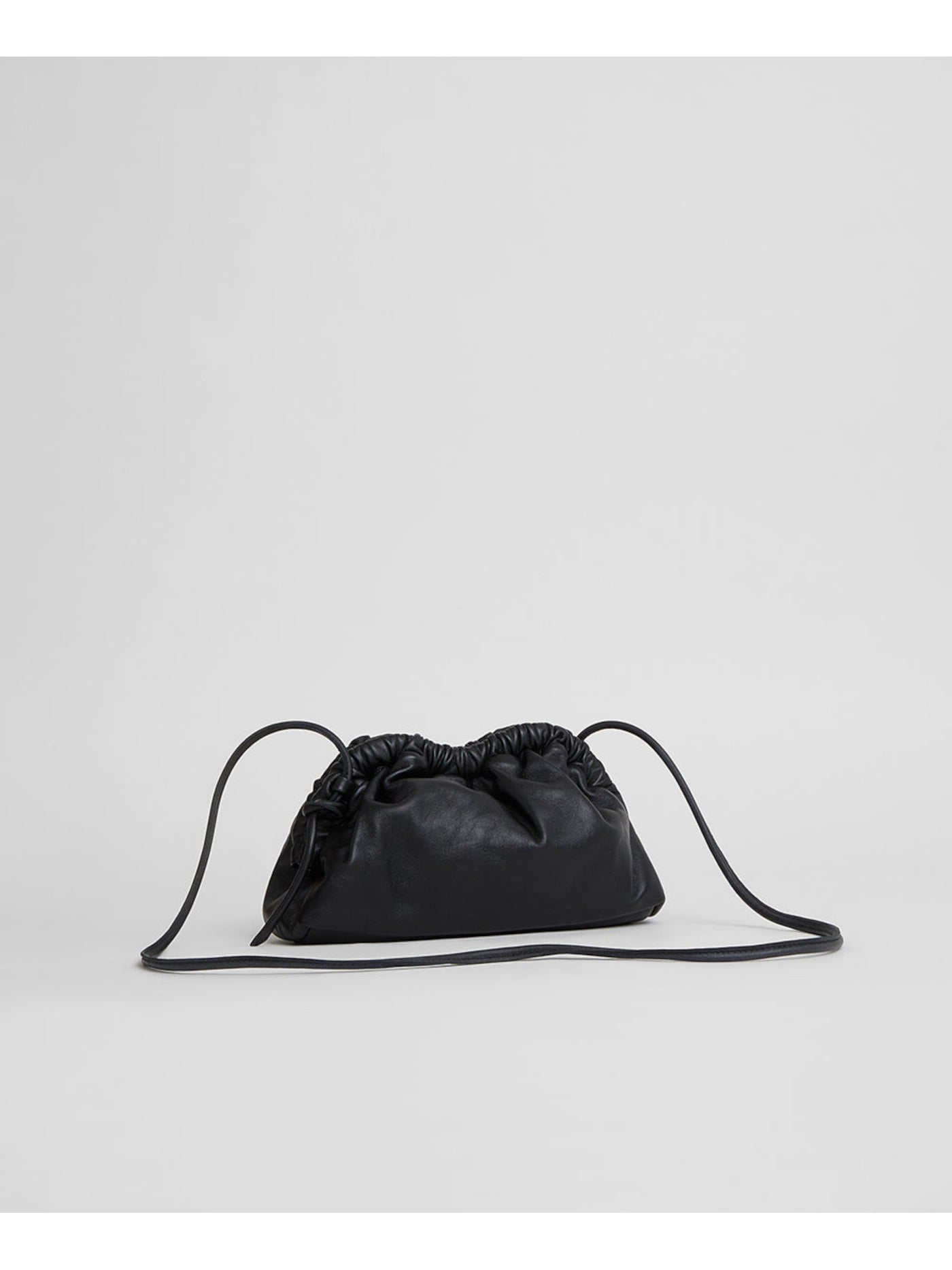 MANSUR GAVRIEL Women's Black Solid Leather Single Strap Clutch Handbag Purse