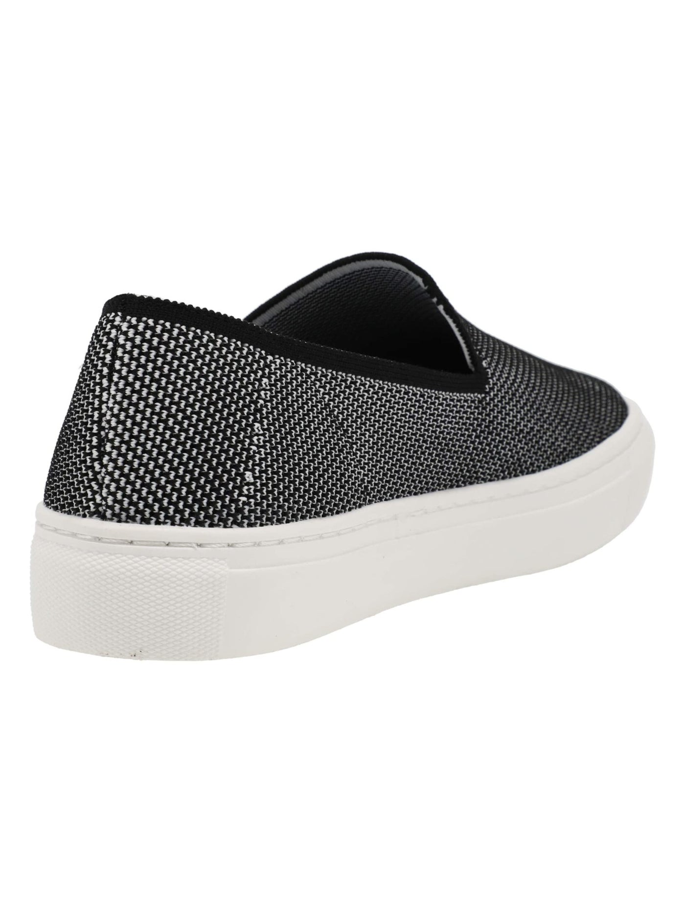 STEVEN Womens Black Patterned Cushioned Kraft Round Toe Platform Slip On Sneakers Shoes 7.5 M