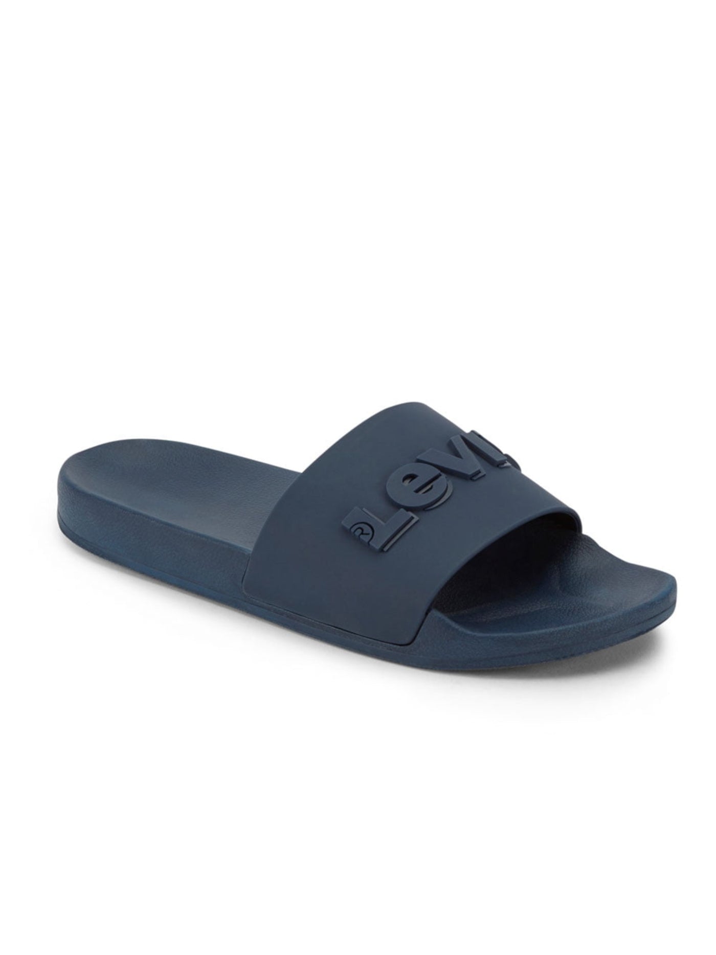 LEVI'S Mens Navy Padded Open Toe Slip On Slide Sandals Shoes 8