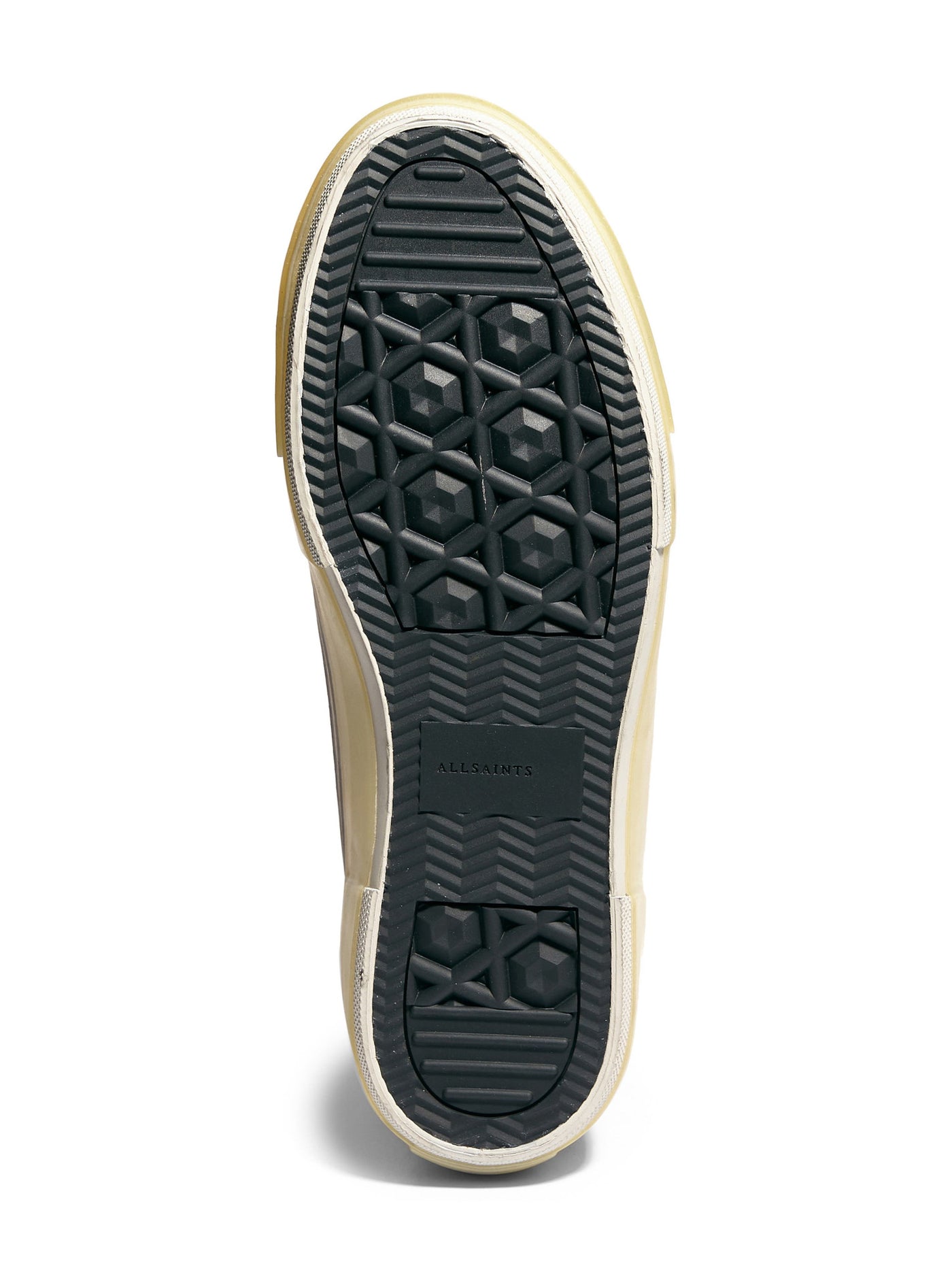 ALLSAINTS Mens Black Comfort Jaxon Round Toe Platform Lace-Up Athletic Sneakers Shoes