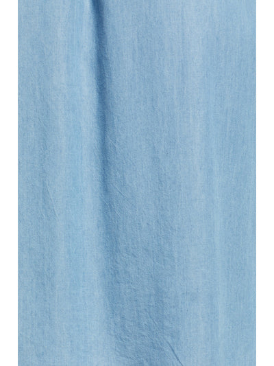 BEACHLUNCHLOUNGE COLLECTION Womens Pocketed Sleeveless Surplice Neckline Below The Knee Sheath Dress