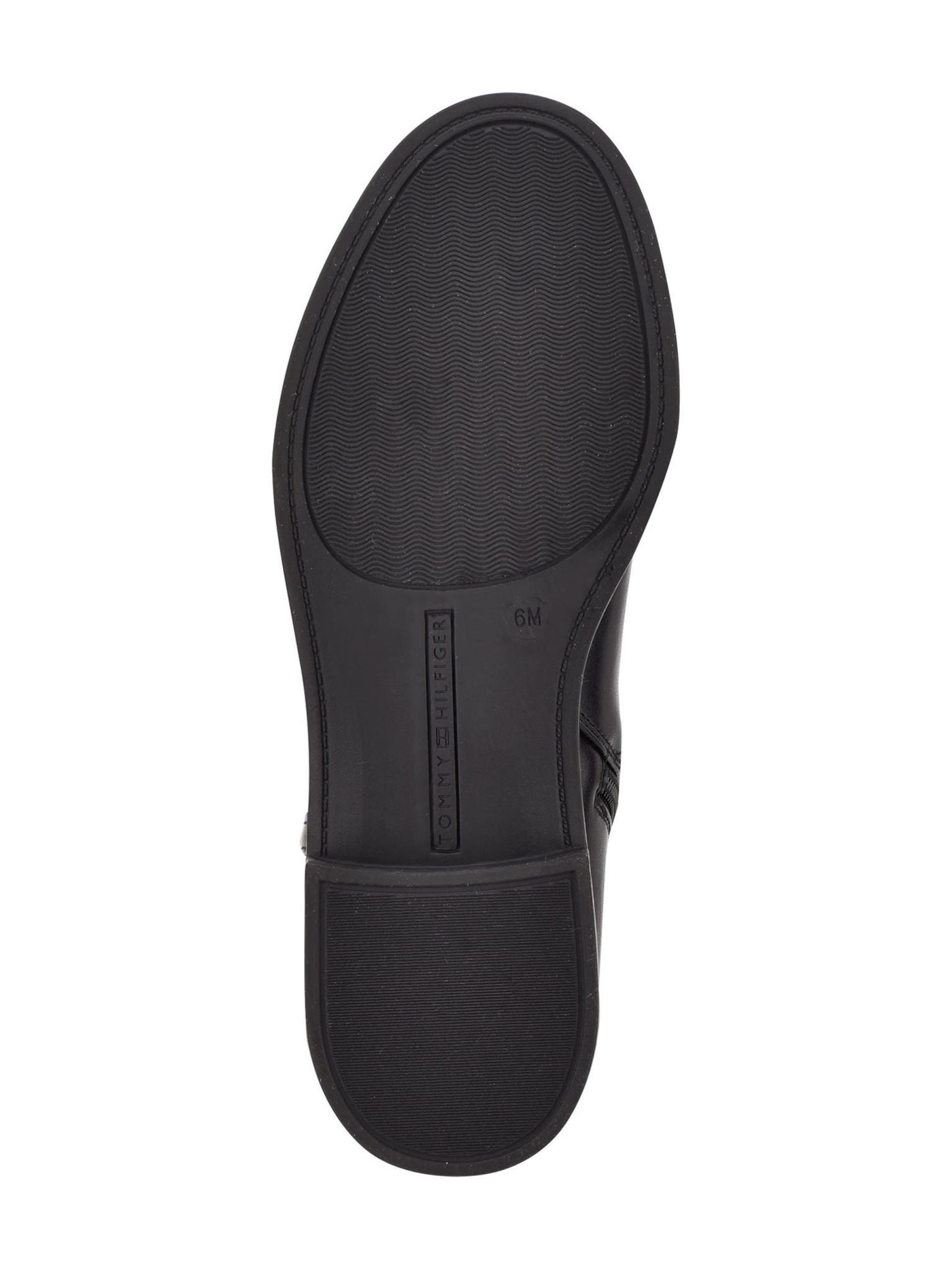TOMMY HILFIGER Womens Black Logo Goring Comfort Rydings Round Toe Block Heel Zip-Up Riding Boot