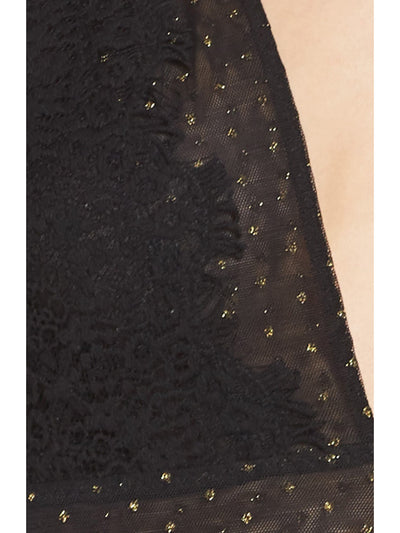 FREE PEOPLE Womens Black Intimates Bodysuit