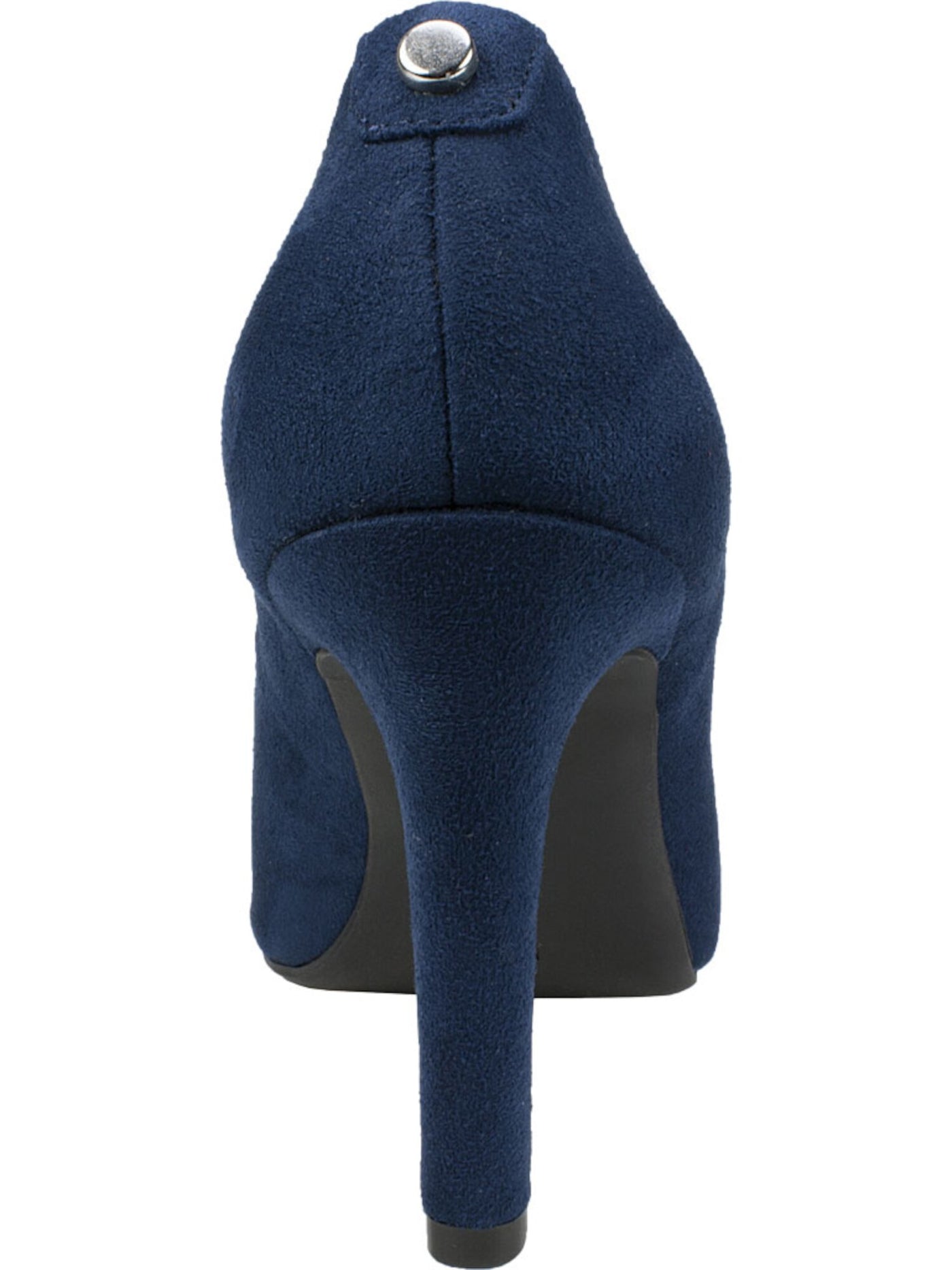 RIALTO Womens Blue Metallic Stud Padded Murphy Pointed Toe Stiletto Slip On Dress Pumps Shoes 6.5 M