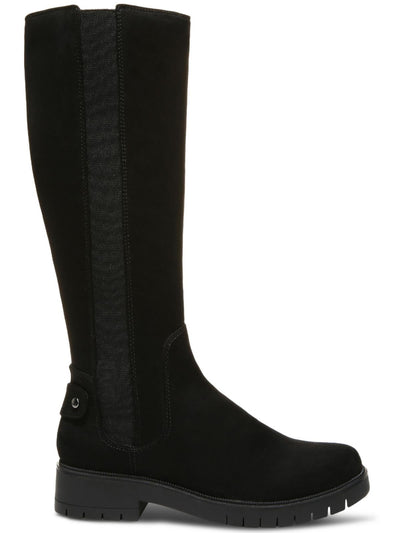 STYLE & COMPANY Womens Black Strap Accent Side Goring Lug Sole Padded Gwynn Round Toe Block Heel Zip-Up Boots Shoes 6 M