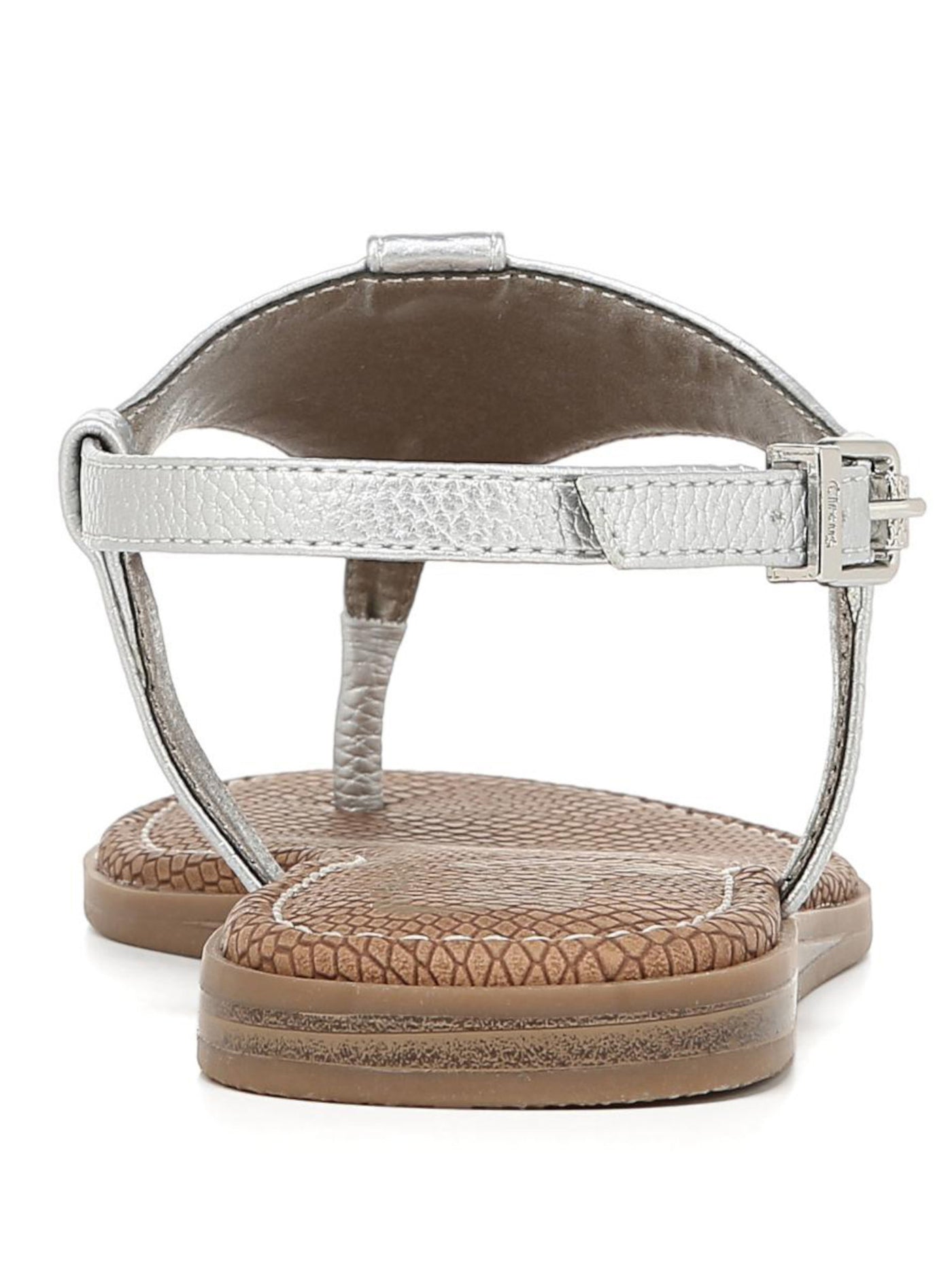 CIRCUS BY SAM EDELMAN Womens Gold Padded Carolina Round Toe Buckle Thong Sandals 6.5 M