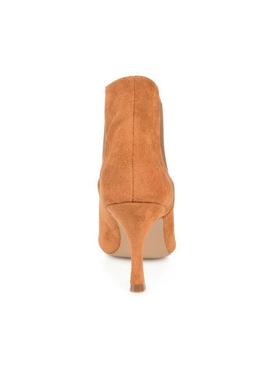 JOURNEE COLLECTION Womens Brown Goring Cushioned Elitta Pointed Toe Flare Dress Chelsea Boot 9.5 W