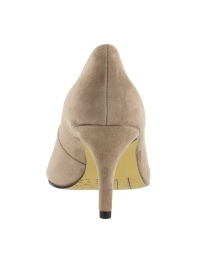 BELLA VITA Womens Beige Padded Define Pointed Toe Stiletto Slip On Leather Dress Pumps Shoes 11