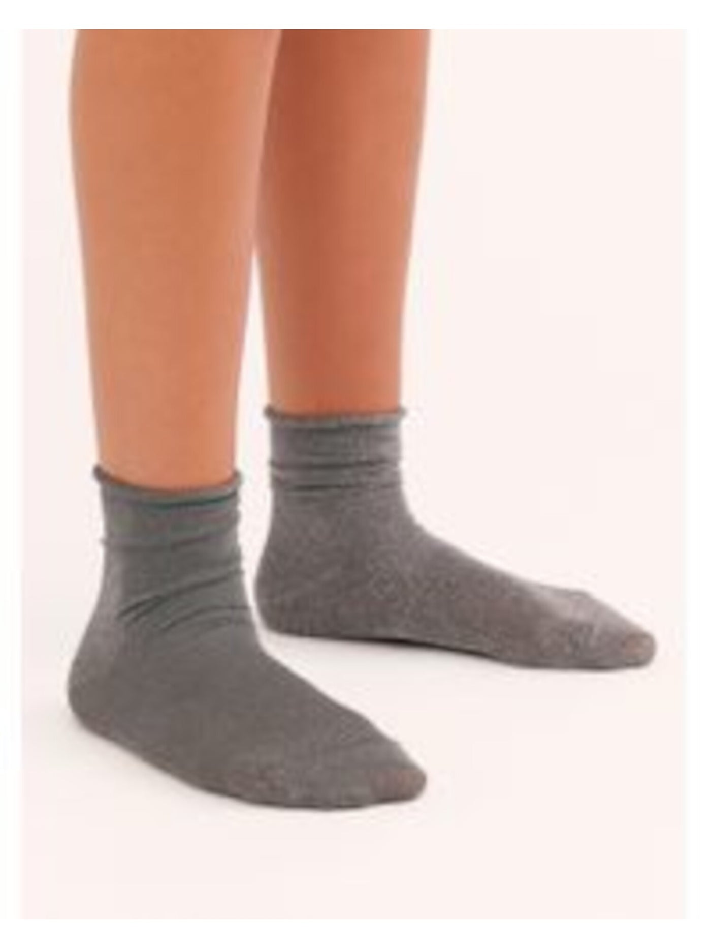 FREE PEOPLE Womens Gray Solid Casual Ankle Socks
