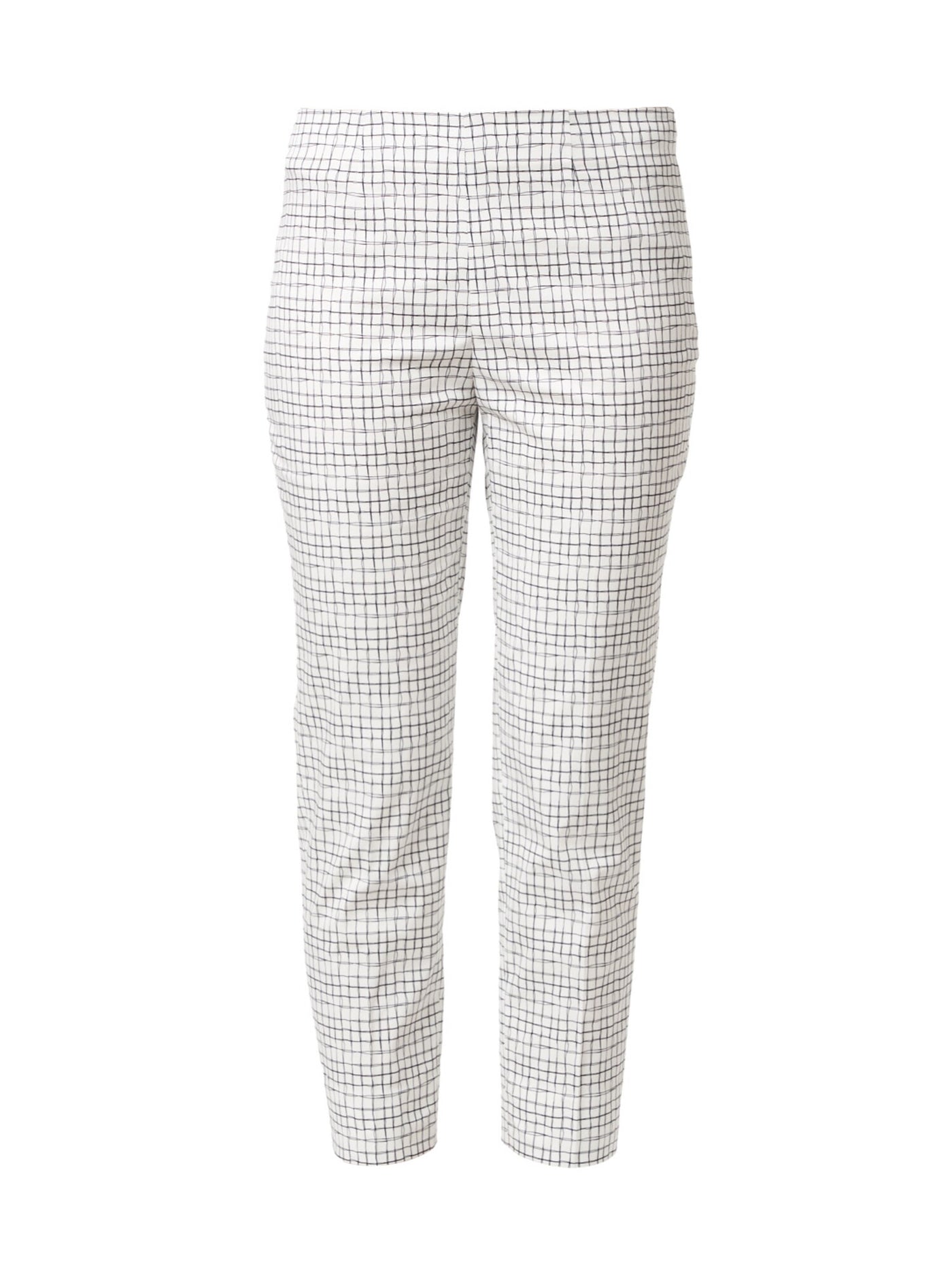 PIAZZA SEMPIONE Womens Ivory Check Wear To Work Pants 44