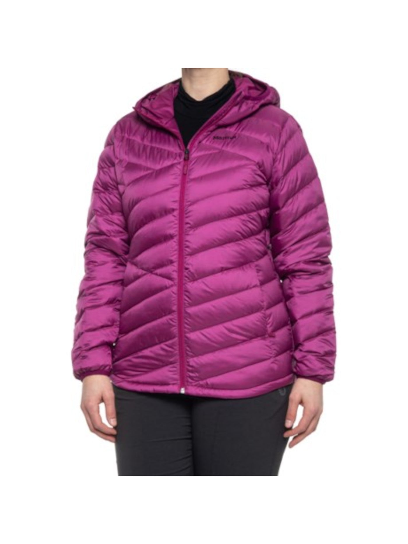 MARMOT Womens Pink Zippered Pocketed Wind Resistant Insulated Hooded Jacket L