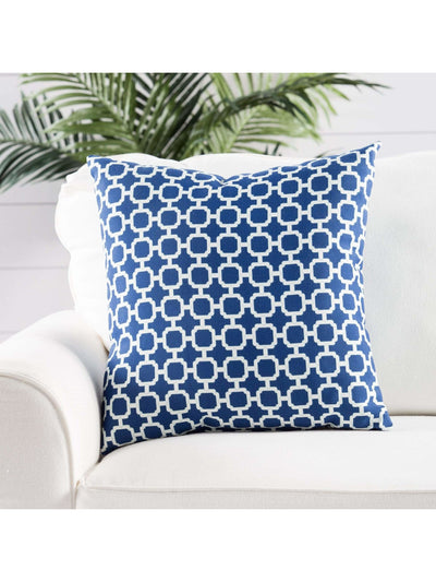 JAIPUR LIVING Blue Patterned 18 x 18 in Decorative Pillow