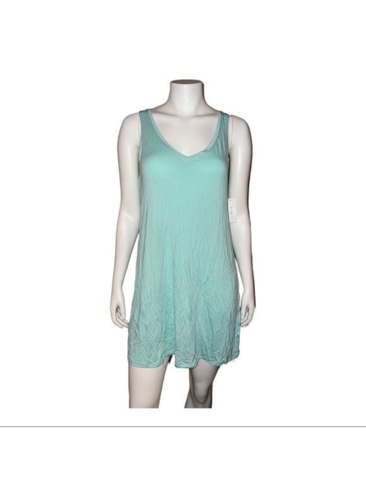 ALFANI Intimates Green V-Neck Lightweight Nightgown XS