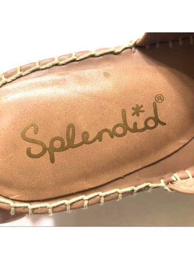 SPLENDID Womens Beige Padded Thorpe Open Toe Slip On Espadrille Shoes 7.5 M