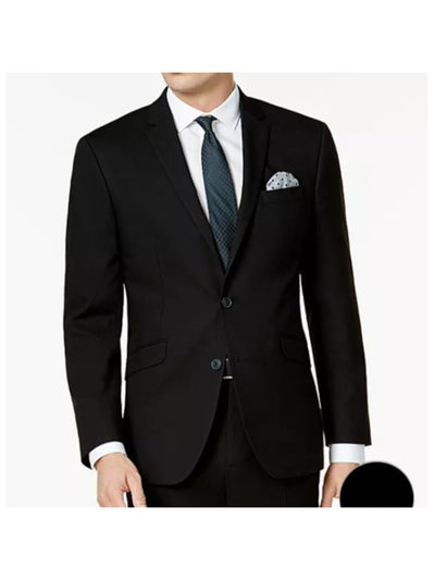 KENNETH COLE Mens Black Slim Fit Suit Separate Blazer Jacket 38 SHORT