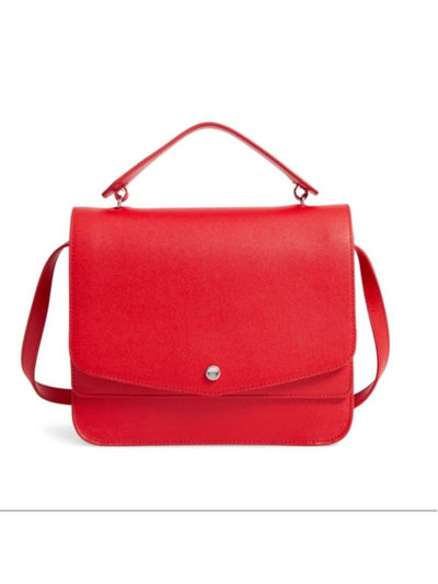 ELIZABETH AND JAMES Women's Red Leather Single Strap Shoulder Bag