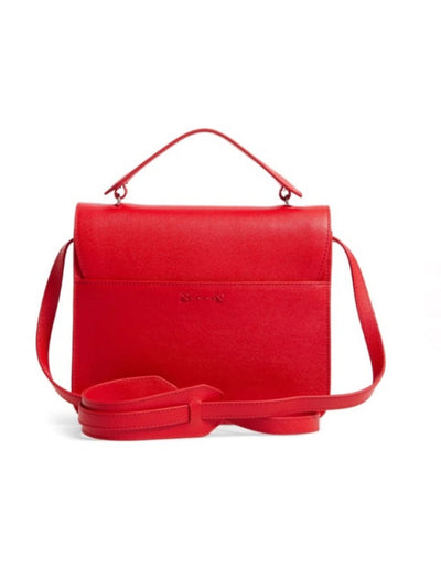 ELIZABETH AND JAMES Women's Red Leather Single Strap Shoulder Bag