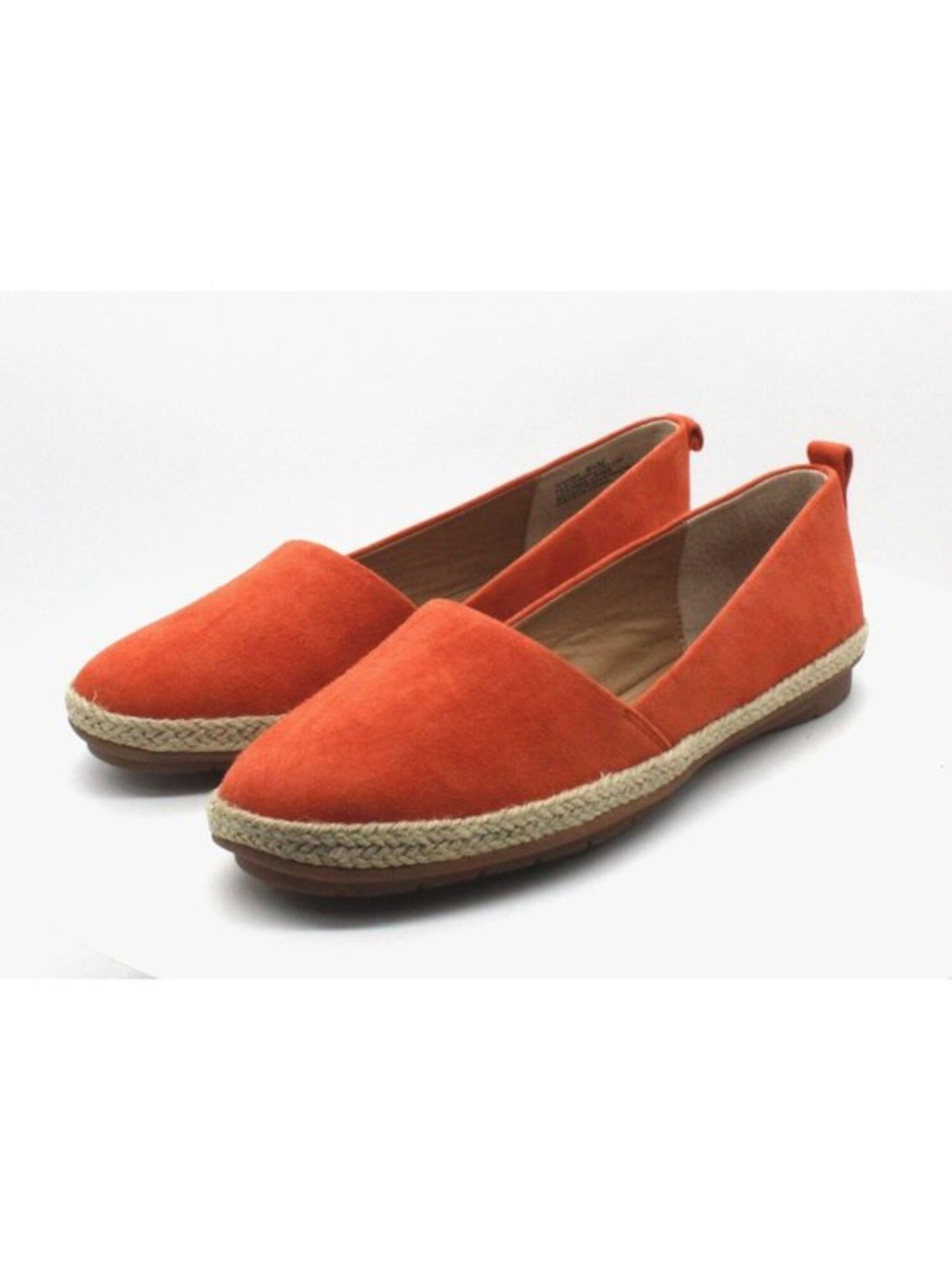 LUCCA LANE Womens Orange 1/2 Heel Cushioned Naomi Round Toe Wedge Slip On Espadrille Shoes 5 M