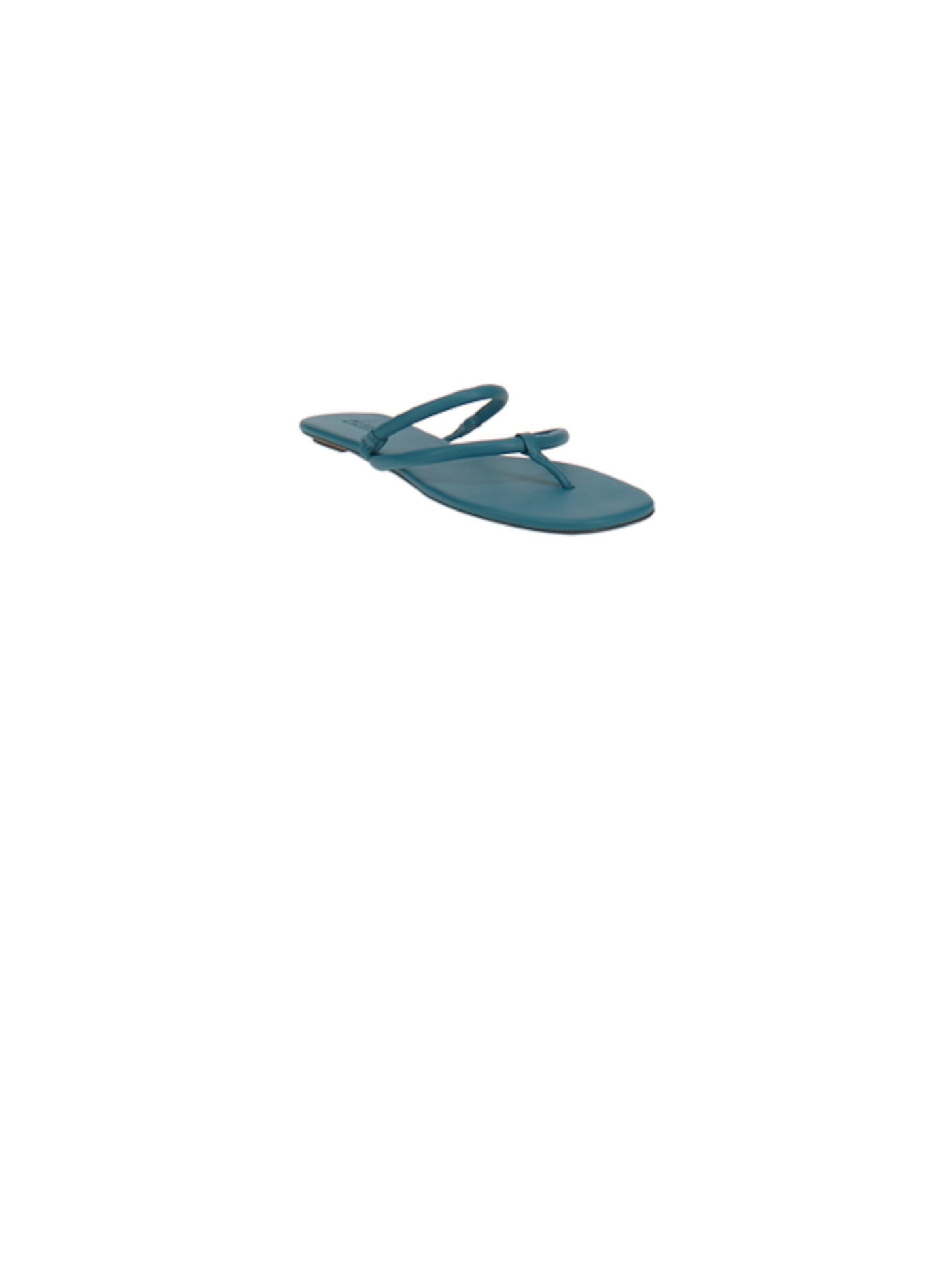 SCHUTZ Womens Teal Strappy Comfort Sitara Round Toe Slip On Flip Flop Sandal 10 B