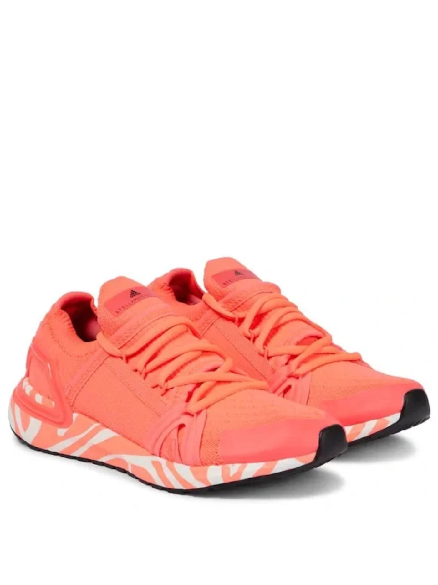 ADIDAS Womens Orange Stretch Removable Insole Comfort Stella Mccartney Asmc Ultraboost Round Toe Wedge Lace-Up Athletic Sneakers Shoes 5.5