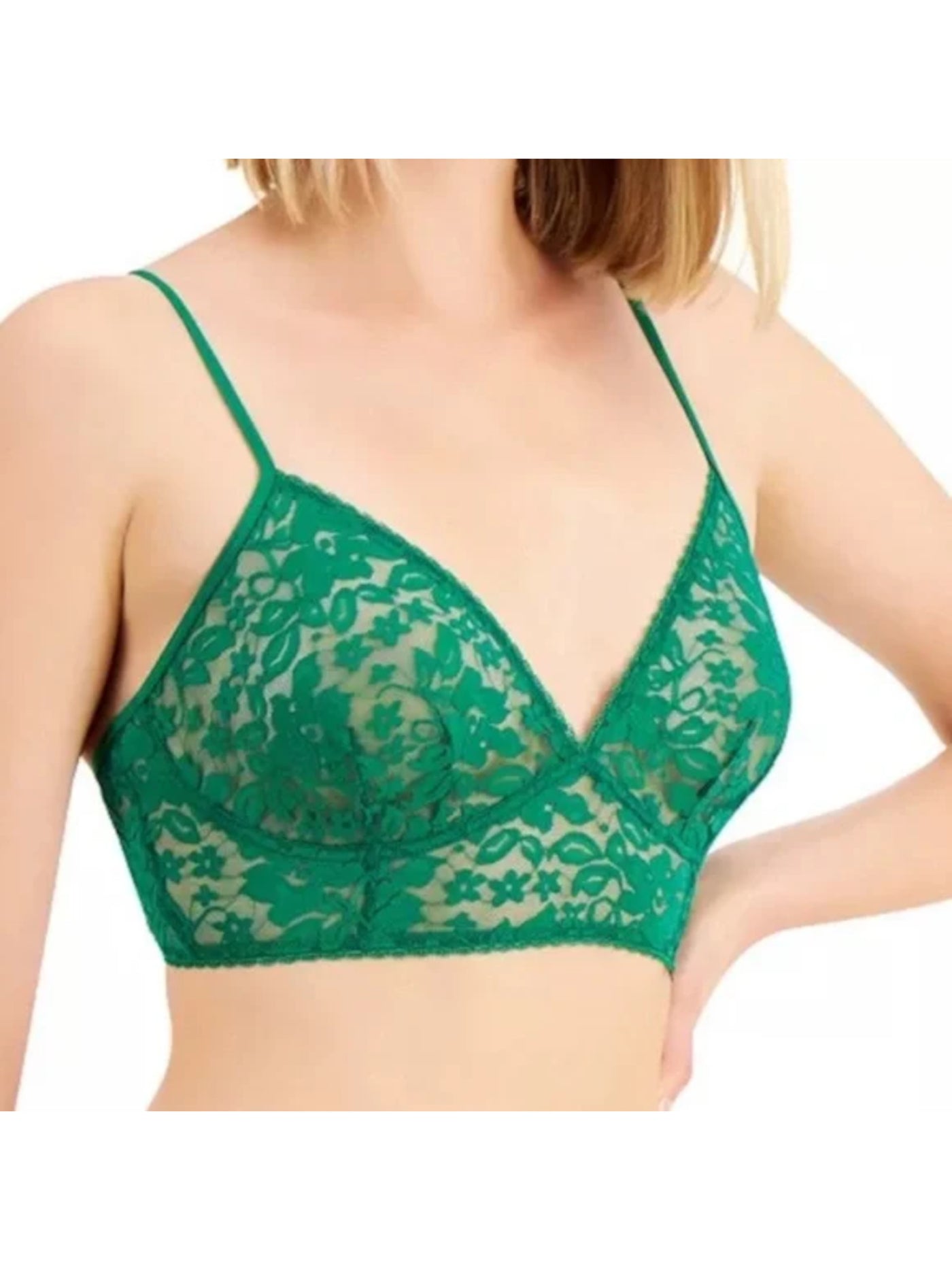 INC Intimates Green Floral Bralette Bra XXL