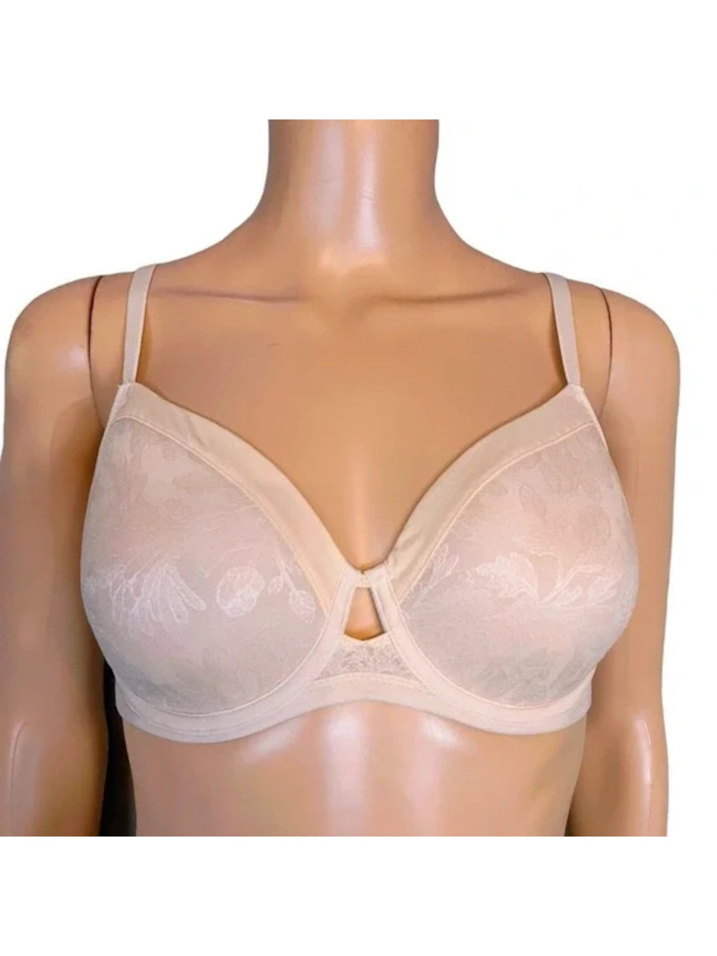 SOMA Intimates Pink Spacer Foam Keyhole Adjustable Floral Underwire Bra 40DD