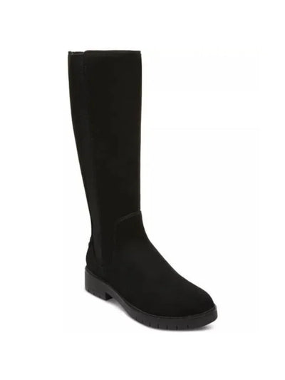 STYLE & COMPANY Womens Black Strap Accent Side Goring Lug Sole Padded Gwynn Round Toe Block Heel Zip-Up Boots Shoes 11 M