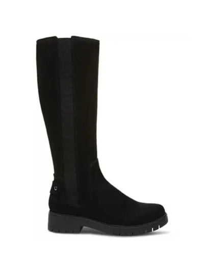 STYLE & COMPANY Womens Black Strap Accent Side Goring Lug Sole Padded Gwynn Round Toe Block Heel Zip-Up Boots Shoes 11 M