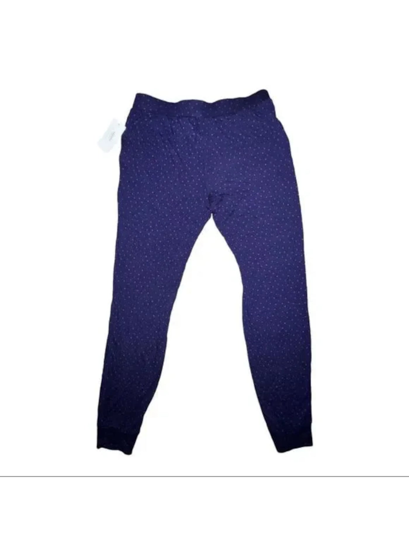 ALFANI Intimates Navy Pocketed Pull On Faux Button Fly Cuffed Sleep Pants XS