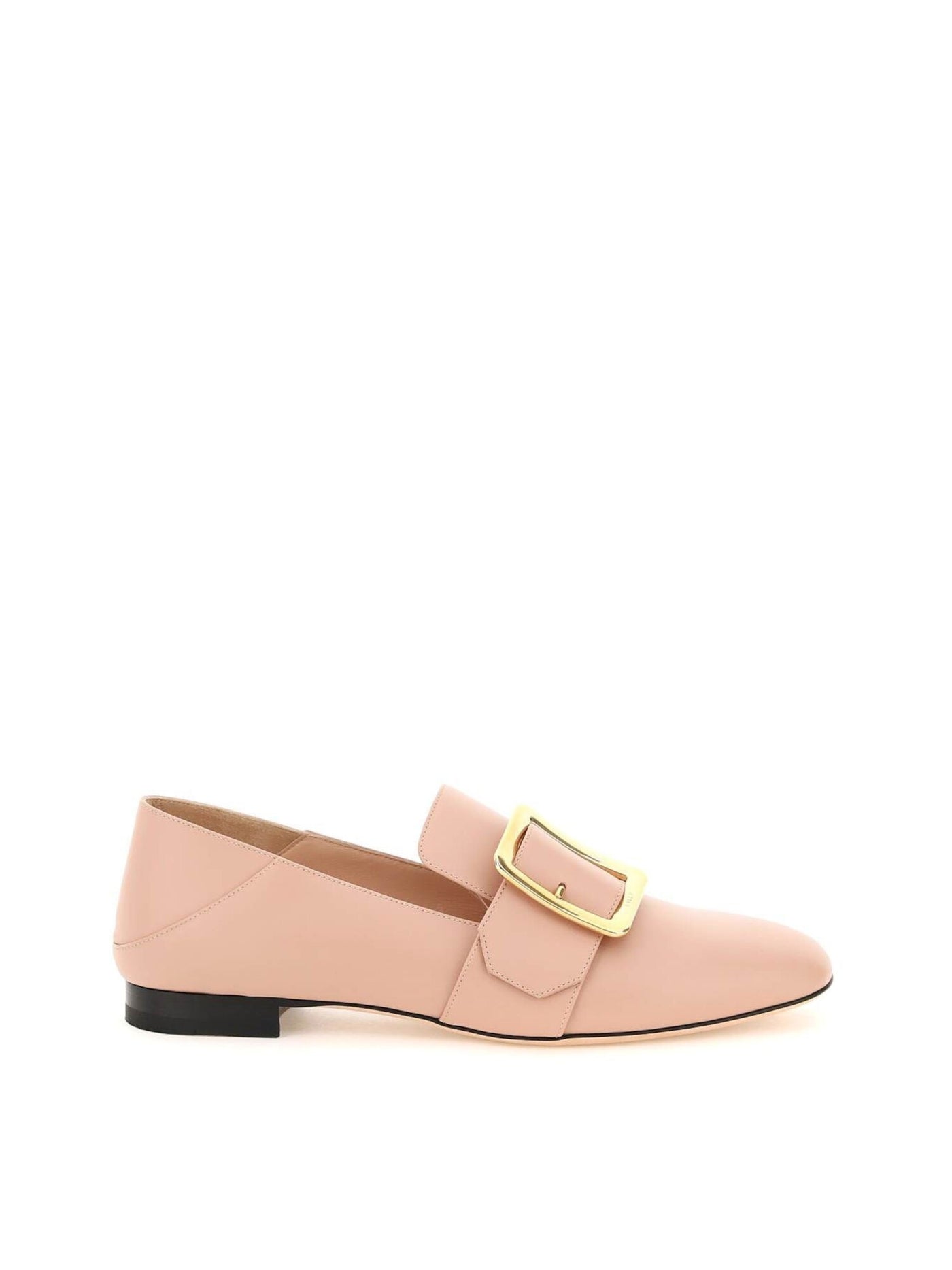 BALLY Womens Beige Versatile Mule Buckle Accent Comfort Janelle Round Toe Block Heel Slip On Leather Loafers Shoes M