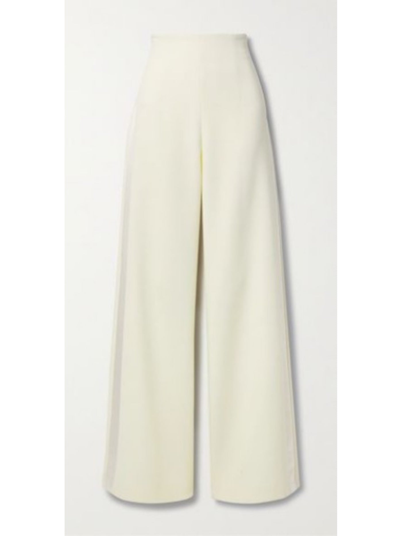 SERGIO HUDSON Womens Ivory Zippered Lined Wide-leg Tuxedo Style Evening High Waist Pants 14