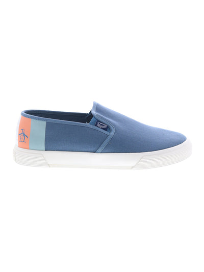 PENGUIN Womens Blue Comfort Sam Round Toe Slip On Sneakers Shoes 12