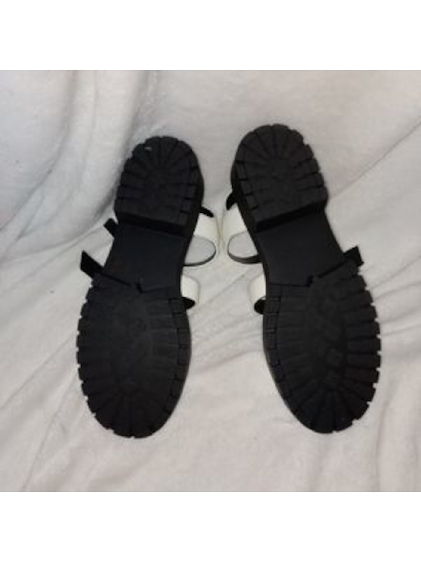 SUGAR Womens White 1" Platform Back Pull Tab Adjustable Strap Cushioned Indigo Round Toe Block Heel Buckle Sandals Shoes M
