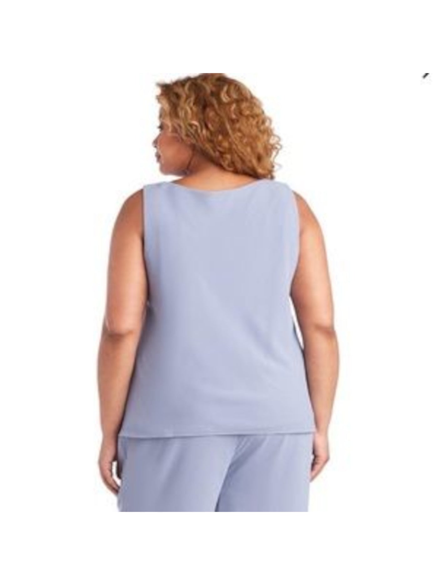 R&M RICHARDS WOMAN Womens Light Blue Stretch Sheer Pull-on Elastic-waist High-rise Wear To Work Wide Leg Pants Plus 22W